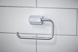 HANSGROHE AddStoris Papierrollenhalter ohne Deckel – Chrom, Wandmontage, verdeckte Befestigung
