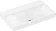 HANSGROHE Waschtisch Xelu Q 800x480mm weiß ohne Hahnloch ohne Überlauf mit Ablage links