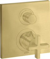 AXOR CITTERIO Unterputz-Thermostat mit Ab-/Umstellventil Kreuzgriff Chrom