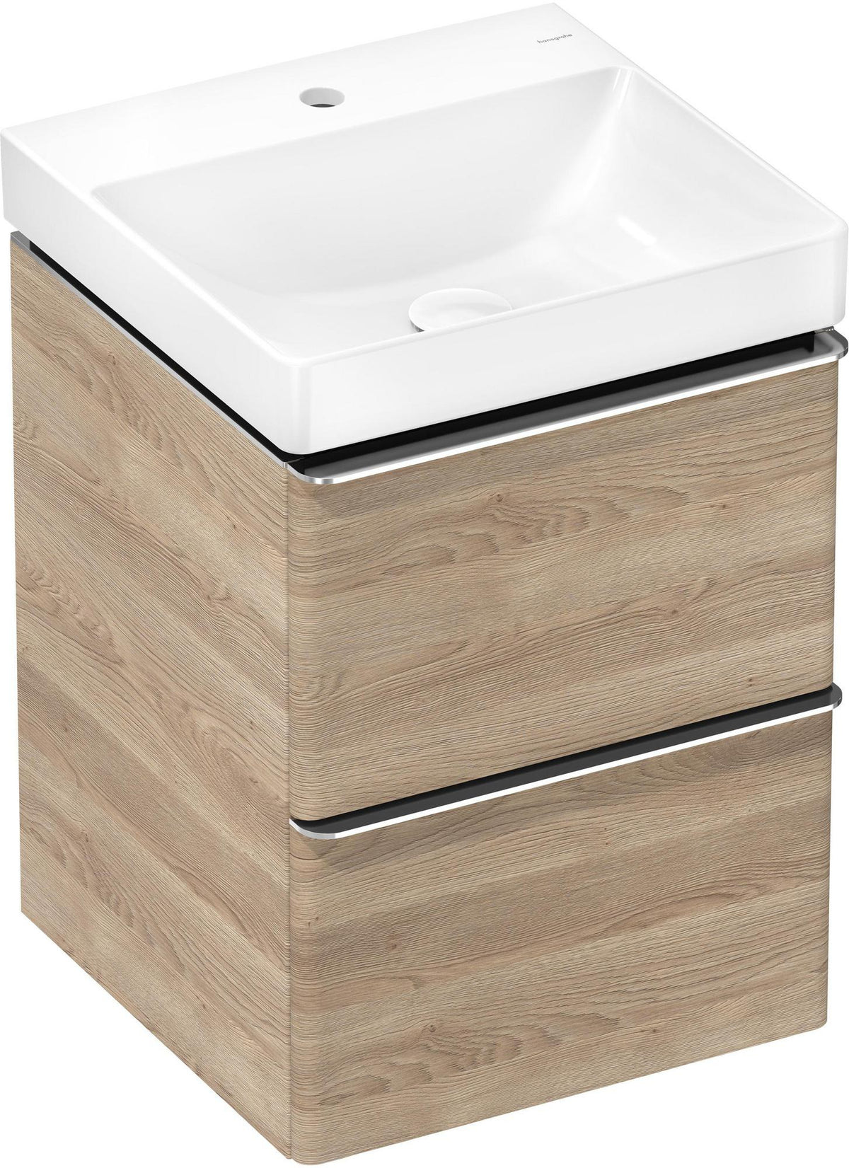 Hansgrohe Xelu Q Waschtischunterschrank 480 mm weiß hochglanz mit 2 Schubkästen und SoftClose