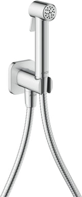 AXOR Bidette Handbrause Set mit Brausehalter und Metallbrauseschlauch 1250 mm, Kaltwasser, 1 Strahlart