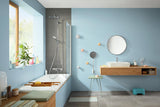 HANSGROHE Showerpipe Croma E 280 1jet chrom mit Wannenthermostat – Duschsystem mit CoolContact