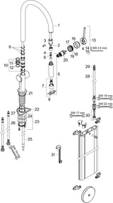 HANSGROHE Talis M54 210 Spültischmischer mit Ausziehbrause und sBox in Chrom