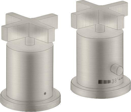 AXOR Citterio 2-Loch-Wannenrandarmatur mit Thermostat, Chrom, DN 15, 2 Verbraucher