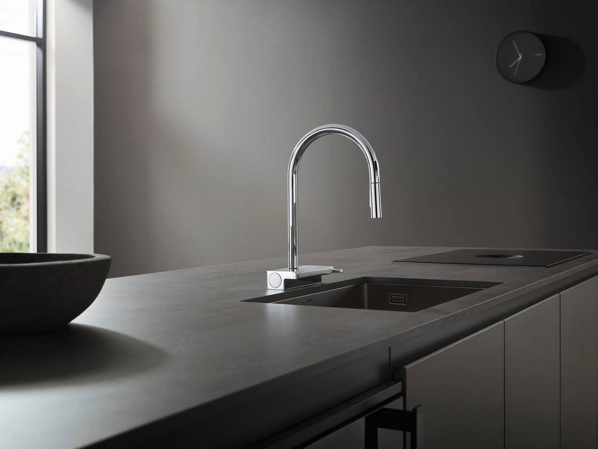 Hansgrohe HG Spültischmischer 170 Aquno Select M81 mit Ausziehbrause 3jet Chrom