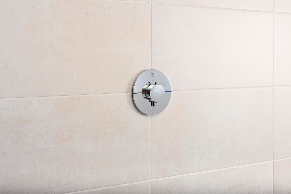 HANSGROHE ShowerSelect Comfort S Thermostat Fertigmontageset Unterputz Chrom für 2 Verbraucher
