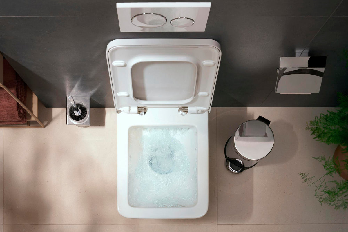 HANSGROHE WC-Sitz EluPura Original Q weiß – Absenkbar, abnehmbar, Montage von oben