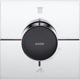 AXOR ShowerSelect ID Unterputz-Thermostat eckig, 2 Verbraucher, Chrom – präzise Steuerung