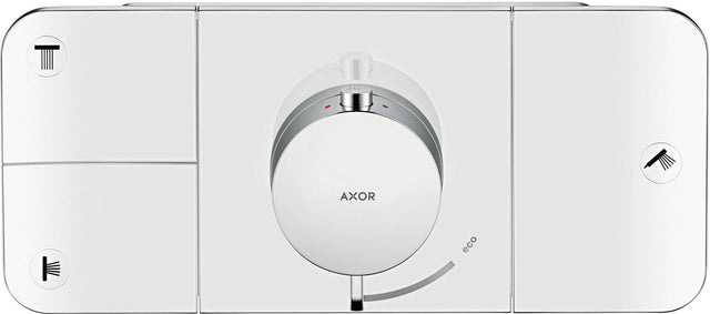 AXOR One Thermostatmodul für 3 Verbraucher – Chrom, Select-Tasten, Eco-Funktion