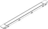 HANSGROHE RainDrain Match Plus Duschrinne 800 mm mattschwarz mit höhenverstellbarem Rahmen
