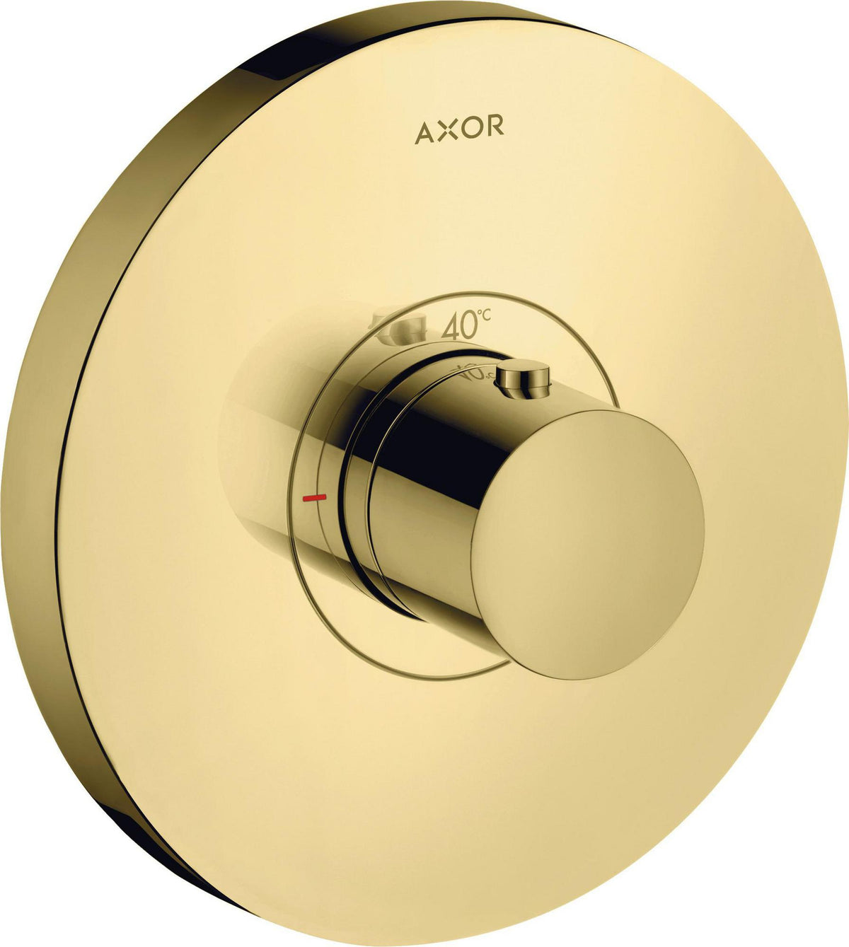 AXOR ShowerSelect Thermostat Unterputz Fertigset rund Polished Brass von Hansgrohe