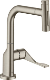 AXOR Citterio Spültischmischer 230 Select 2jet mit Ausziehbrause Chrom – ComfortZone und Select-Technologie