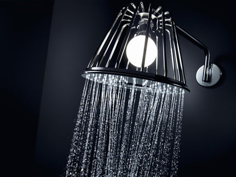 AXOR LampShower Nendo Kopfbrause 275 mm Chrom mit LED-Beleuchtung und Brausearm