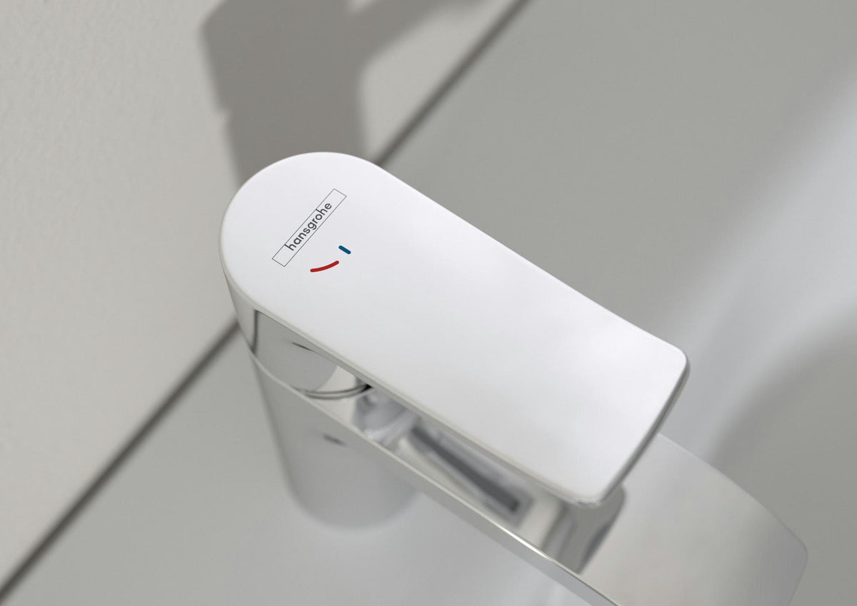 HANSGROHE Metris 110 Einhebel-Waschtischmischer Chrom DN 15 mit CoolStart und Zugstangen-Ablaufgarnitur