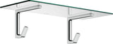 AXOR Universal Softsquare Badetuchablage 600 mm – Glasablage mit Haken in Chrom