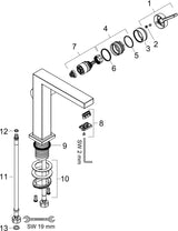 HANSGROHE Tecturis E Einhebel-Waschtischmischer 240 CoolStart mit Push-Open Ablaufgarnitur chrom