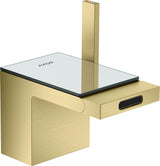 AXOR MYEDITION Einhebel-Bidetmischer ohne Platte polished gold optic mit Push-Open Ablaufgarnitur