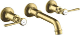AXOR MONTREUX 3-Loch-Waschtischarmatur Unterputz DN 15 mit Hebelgriff Chrom