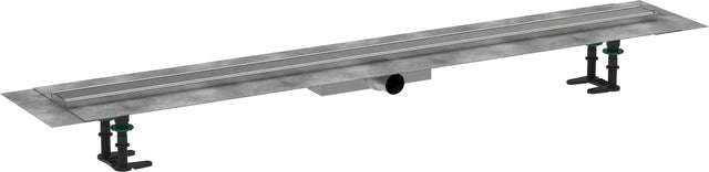 HANSGROHE RainDrain Compact Duschrinne 1200 mm Komplettset – Edelstahl, flache Installation, DN 40