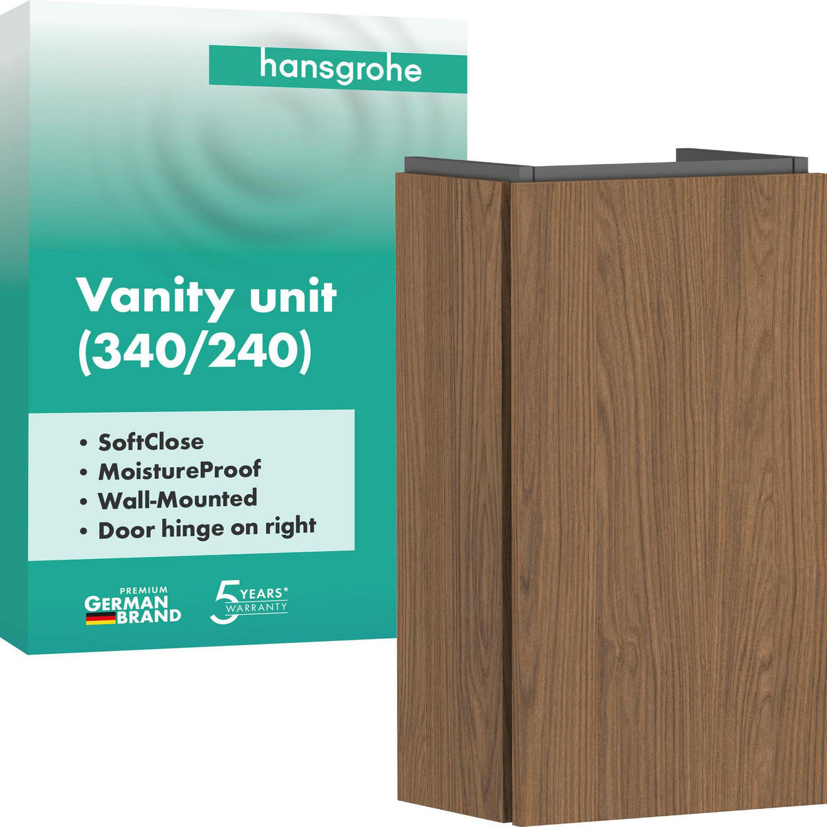HANSGROHE Xilesa E Waschtischunterschrank 340x240mm, Türanschlag links, MoistureProof