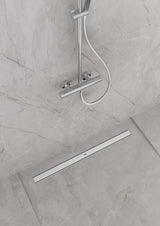 HANSGROHE RainDrain Allround Duschrinne 1200 mm Komplettset – edelstahl gebürstet, höhenverstellbar