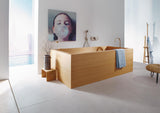 AXOR UNO Wanneneinlauf freistehend gebogen Chrom 928 mm von HANSGROHE