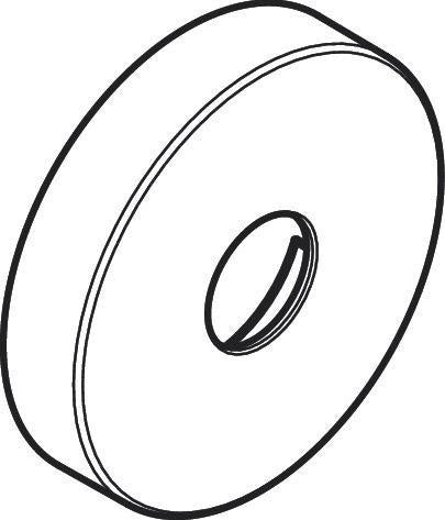 AXOR Montreux Rosette für Wannenarmatur/Brause AP – Ø 65 mm, Chrom
