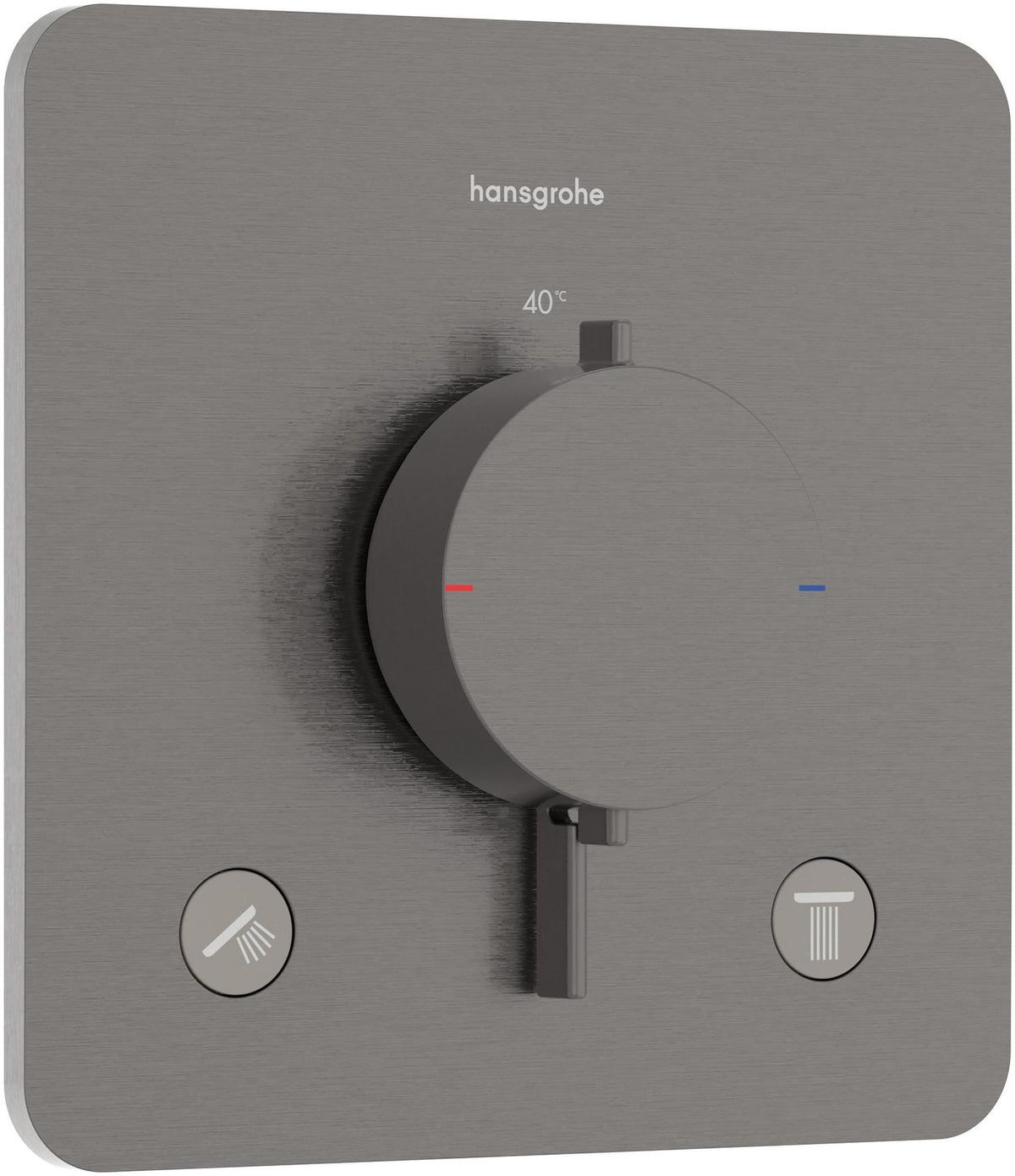 HANSGROHE Ecostat Comfort Q Thermostat UP Fertigset für 2 Verbraucher – Temperatur- und Volumensteuerung