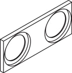 AXOR / Nein / Grundplatte Axor Uno WT- Mi UP F-Set chr
