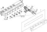AXOR Grundset für Thermostatmodul Select – 2 Verbraucher, DN15/DN20, schallentkoppelt