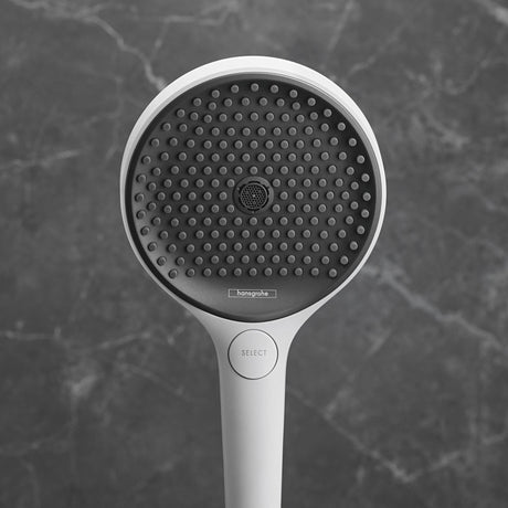 HANSGROHE Rainfinity 130 3jet EcoSmart Handbrause mit Select-Taste und PowderRain