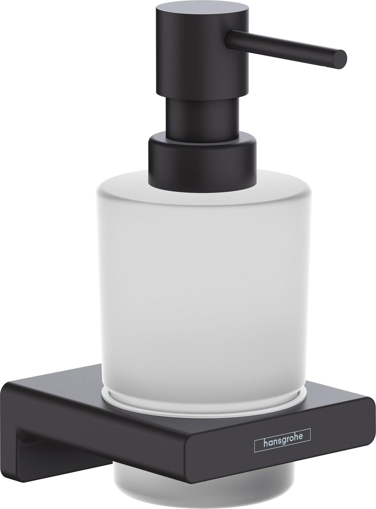 HANSGROHE AddStoris Lotionspender Wandmontage Chrom – 200 ml Flüssigseife, Mattglas