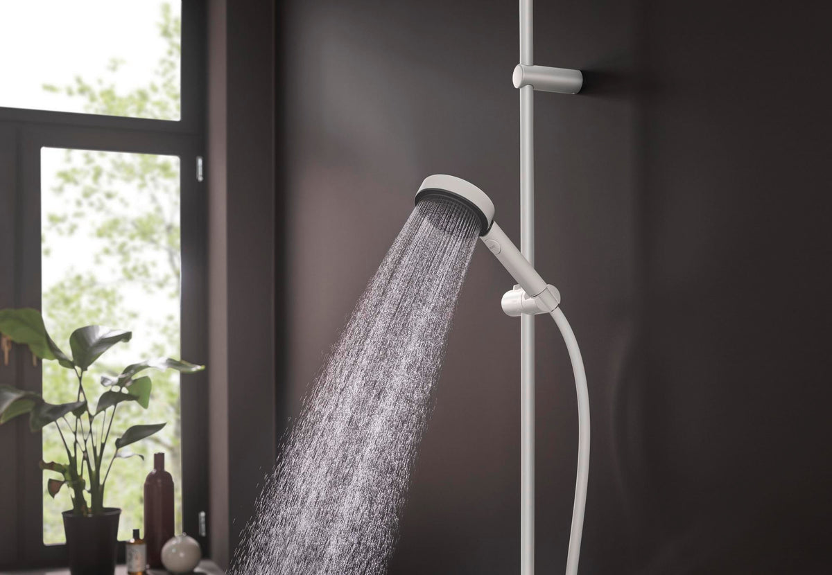 AXOR Pulsify Select S Handbrause 105 mm Chrom – 3 Strahlarten mit PowderRain & Select-Taste