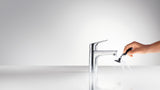 HANSGROHE Focus 100 Einhebel-Waschtischmischer mit Zugstangen-Ablaufgarnitur, chrom, DN 15