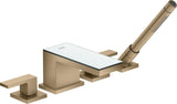 AXOR MYEDITION 4-Loch-Wannenrandarmatur ohne Platte – polished gold optic, thermostatisch
