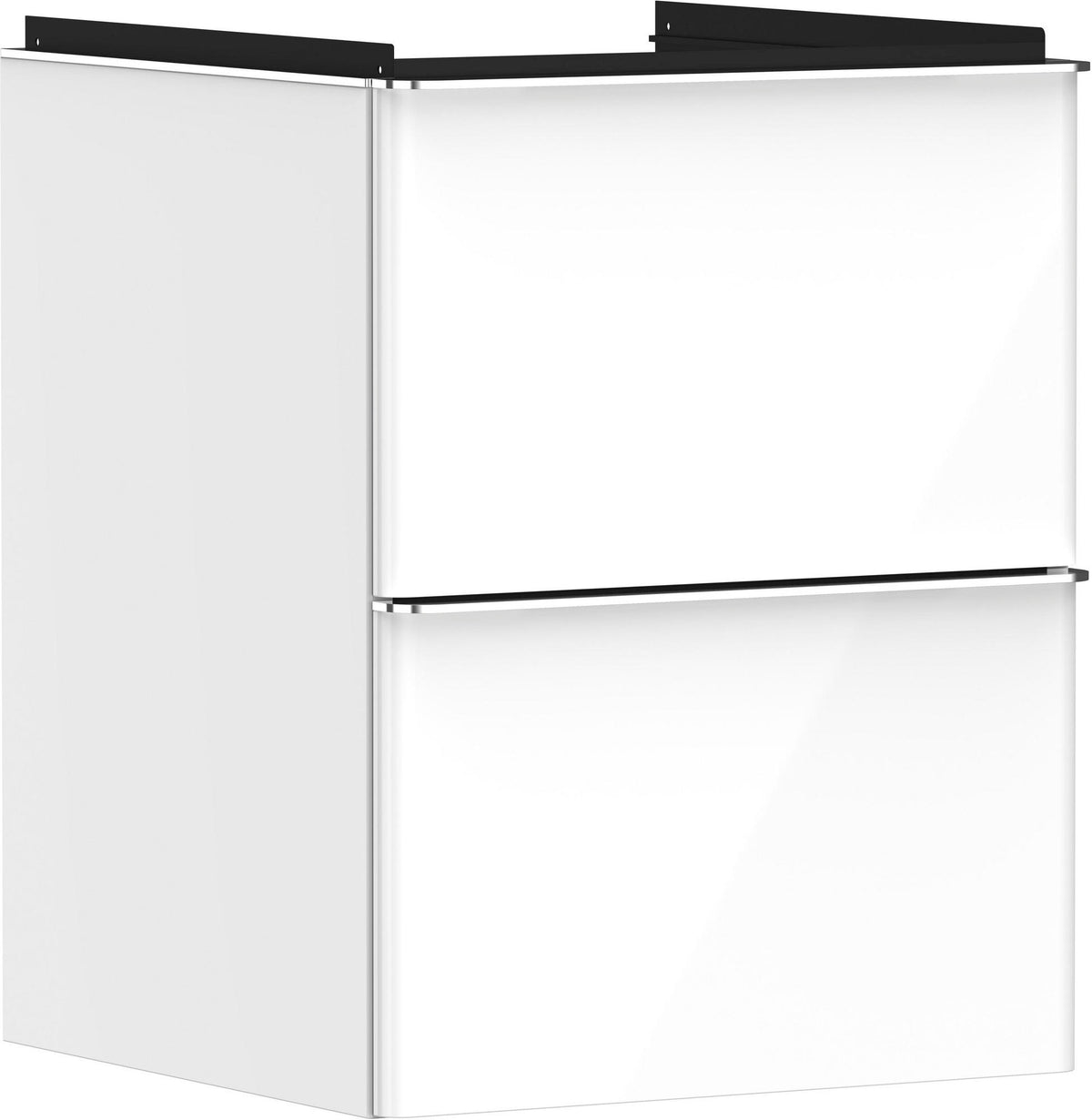 Hansgrohe Xelu Q Waschtischunterschrank 480 mm weiß hochglanz mit 2 Schubkästen und SoftClose