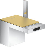 AXOR MyEdition Platte 150 in Leder – Abnehmbare Design-Abdeckung für Waschtischarmaturen