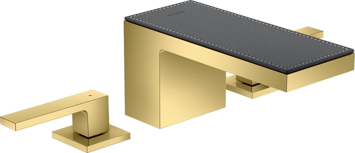AXOR MYEDITION 3-Loch-Waschtischmischer 70 ohne Platte in polished gold optic – PowderRain