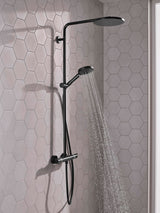 HANSGROHE Raindance Select S Showerpipe mit Thermostat Ecostat Comfort – 240 mm Kopfbrause, Chrom