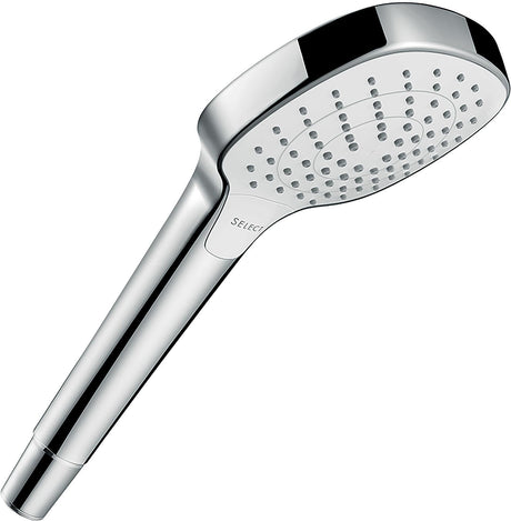 HANSGROHE Handbrause Croma Select E Vario 110 mm weiß/chrom – 3 Strahlarten mit Select-Taste