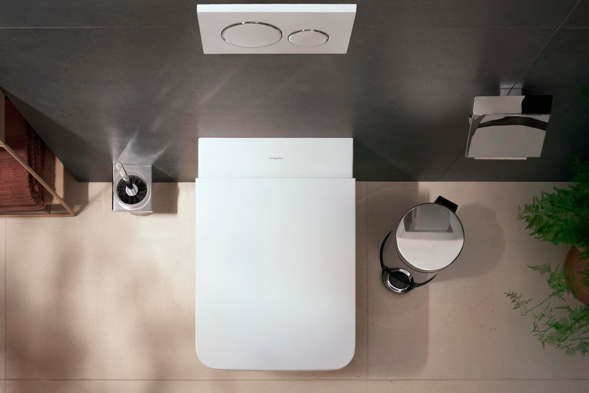HANSGROHE AddStoris Papierrollenhalter mit Deckel, Chrom, Wandmontage