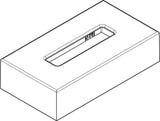AXOR Universal Circular Kosmetiktuchbox in Chrom – Wandmontage mit verdeckter Befestigung