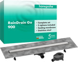 HANSGROHE RainDrain Go Duschrinne 900 mm Komplettset rückseitig befliesbar
