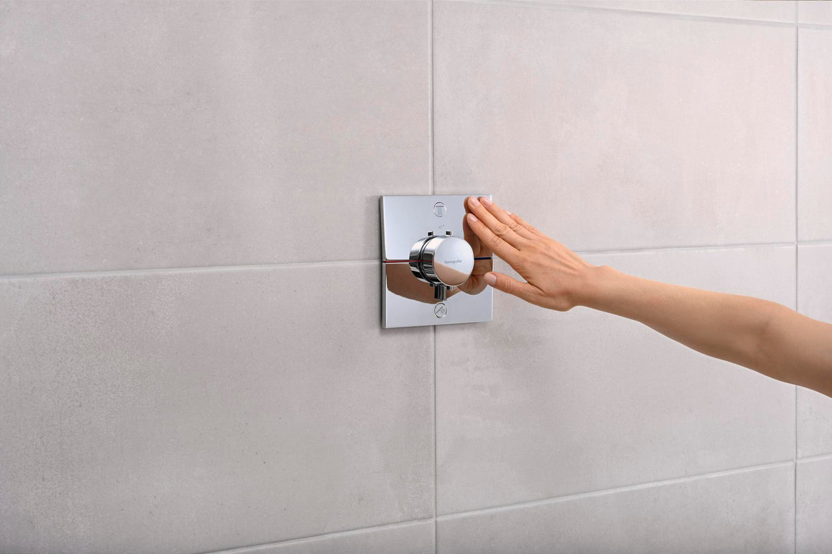 HANSGROHE ShowerSelect Comfort E Thermostat Fertigmontageset UP Chrom für 2 Verbraucher