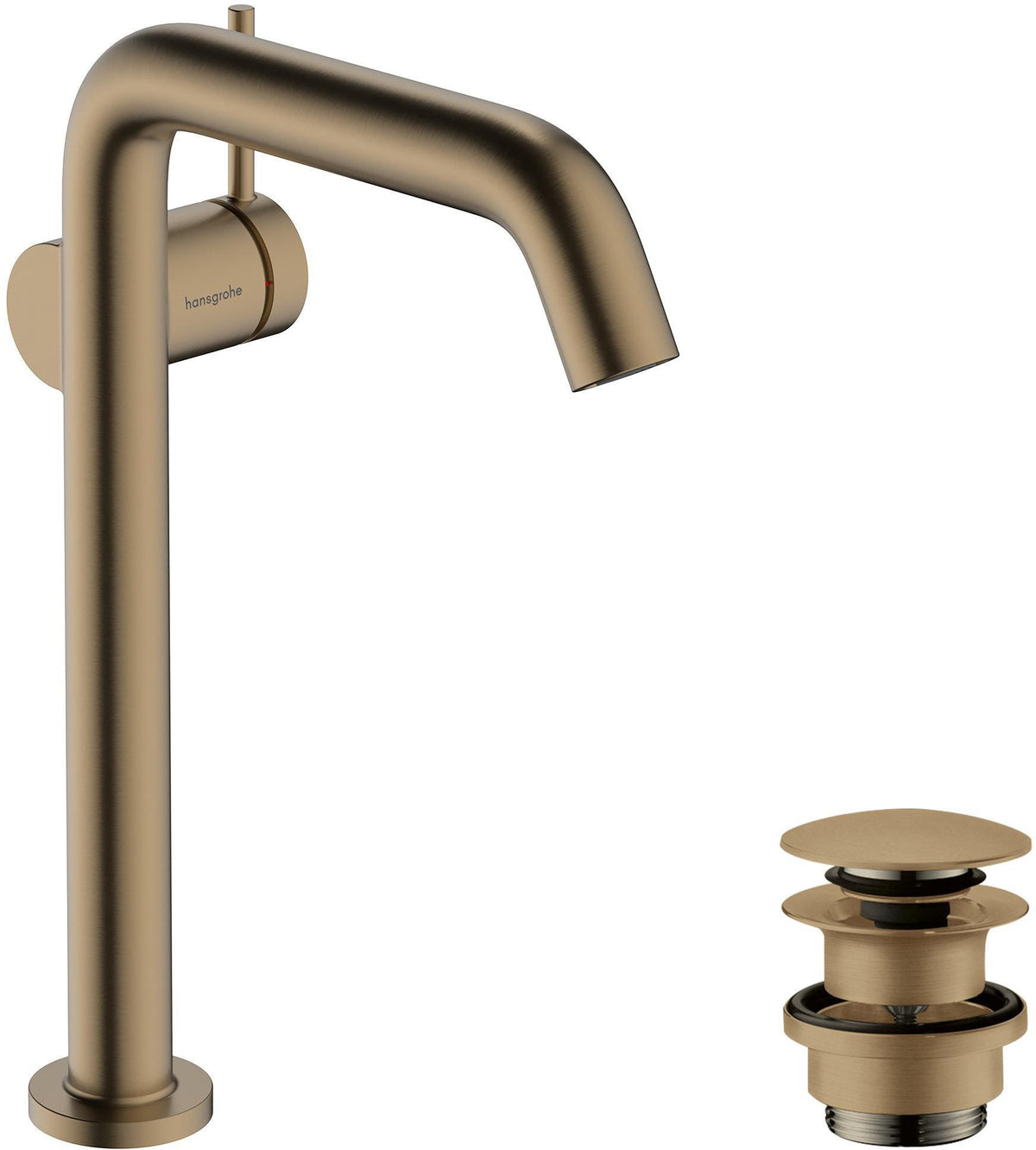 HANSGROHE Tecturis S Einhebel-Waschtischmischer mit Push-Open Ablaufgarnitur, chrom