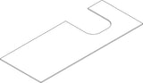 HANSGROHE Konsole Xevolos E 1370x550 mm mit Ausschnitt rechts mattweiß