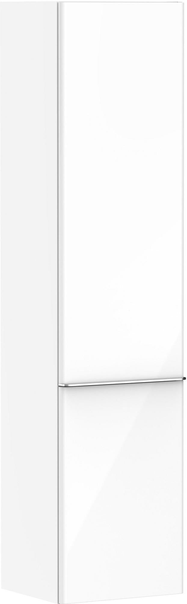 HANSGROHE Hochschrank Xelu Q 1650x400x350mm weiß hochglanz mit chrom Griffleiste