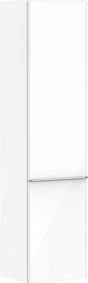 HANSGROHE Hochschrank Xelu Q 1650x400x350mm weiß hochglanz mit chrom Griffleiste