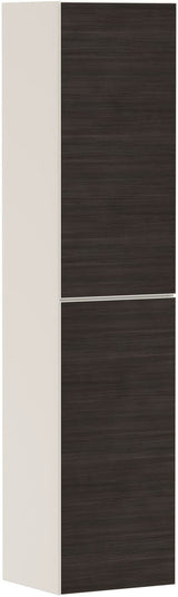 HANSGROHE Hochschrank Xevolos E 1160 mm mit PushOpen, Eiche dunkel/Weiß, grifflos