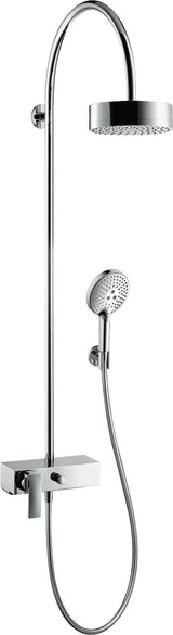 AXOR Citterio Showerpipe DN 15 mit Einhebelmischer und 1jet Kopfbrause – Chrom